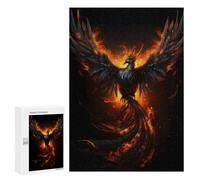 300 PCS Jigsaw Puzzle for Teenagerss Black Phoenix Jigsaw for Adults Fun Games But Fun And Humorous Unique Birthday And Xmas Gifts 300 PCS