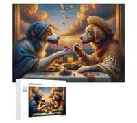 300 PCS Jigsaw Puzzle for Teenagerss Canine Dinner A Royal Feast Jigsaws for Adults Fun Games Birthday Present Unique Birthday And Xmas Gifts 300 PCS