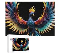 300 PCS Jigsaw Puzzle for Teenagerss Colorful Mythical Bird Artwork-1 Jigsaws for Adults Fun Games Birthday Present Unique Birthday And Xmas Gifts 300 PCS