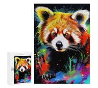 300 PCS Jigsaw Puzzle for Teenagerss Colorful Red Panda Artwork-1 Jigsaws for Adults Fun Games Birthday Present Unique Birthday And Xmas Gifts 300 PCS
