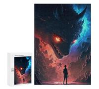 300 PCS Jigsaw Puzzle for Teenagerss Dragon's Gaze A Tale of Courage Jigsaws for Adults Fun Games Birthday Present Unique Birthday And Xmas Gifts 300 PCS