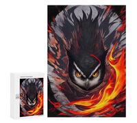 300 PCS Jigsaw Puzzle for Teenagerss Evil Ninja Owl Jigsaw for Adults Fun Games But Fun And Humorous Unique Birthday And Xmas Gifts 300 PCS
