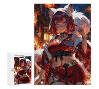 300 PCS Jigsaw Puzzle for Teenagerss Foxfire Flirting Jigsaw for Adults Fun Games But Fun And Humorous Unique Birthday And Xmas Gifts 300 PCS