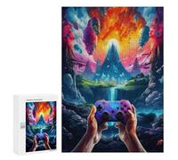 300 PCS Jigsaw Puzzle for Teenagerss Galactic Gaming Odyssey -2 Teenagers Puzzles Fun Games Analysis And Logic Christmas Birthday Gifts 300 PCS