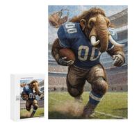300 PCS Jigsaw Puzzle for Teenagerss Gridiron Mammoth Football Jigsaw for Adults Fun Games But Fun And Humorous Unique Birthday And Xmas Gifts 300 PCS