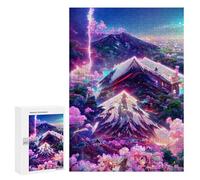 300 PCS Jigsaw Puzzle for Teenagerss Neon Mountainscape Teenagers Puzzles Fun Games Analysis And Logic Christmas Birthday Gifts 300 PCS