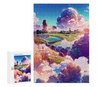 300 PCS Jigsaw Puzzle for Teenagerss Pastel Cloudscape Fantasy Teenagers Puzzles Fun Games Analysis And Logic Christmas Birthday Gifts 300 PCS