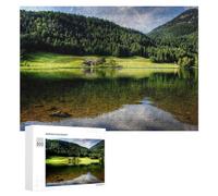 300 PCS Jigsaw Puzzle for Teenagerss Peaceful Lake Reflections in Nature Jigsaws for Adults Fun Games Birthday Present Unique Birthday And Xmas Gifts 300 PCS