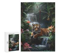 300 PCS Jigsaw Puzzle for Teenagerss Tigers Jungle Repose Jigsaw for Adults Fun Games But Fun And Humorous Unique Birthday And Xmas Gifts 300 PCS