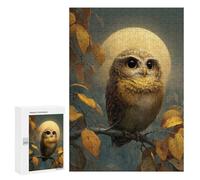 300 PCS Jigsaw Puzzle Moonlit Owl Perch Jigsaw for Teenagers Hand Speed Race Wishlist with Santa Claus Toys Educational Games 300 PCS