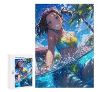 300 PCS Jigsaw Puzzles Beach Fun Bikini Girl Jigsaw Puzzles for Teenagerss But Fun And Humorous Every Piece Is Unique - Learning Educational Toys 300 PCS