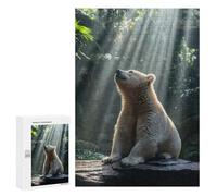 300 PCS Jigsaw Puzzles Bear in Sunlight Jigsaw Puzzles for Teenagerss But Fun And Humorous Every Piece Is Unique - Learning Educational Toys 300 PCS