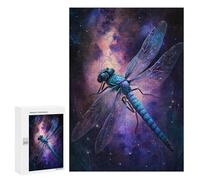 300 PCS Jigsaw Puzzles Cosmic Dragonfly Art Print-4 Jigsaw for Teenagerss Precision Cutting Fun Activities at Home Challenging Game And Family Play 300 PCS