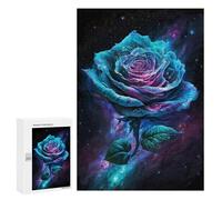 300 PCS Jigsaw Puzzles Cosmic Rose Bloom-5 Jigsaw Puzzles for Teenagerss But Fun And Humorous Every Piece Is Unique - Learning Educational Toys 300 PCS