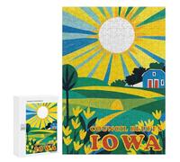 300 PCS Jigsaw Puzzles- Council Bluffs Iowa Jigsaw for Adults Relaxing Games Staycation Kill Time Deal As Gifts for The Whole Family 300 PCS