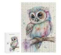 300 PCS Jigsaw Puzzles Cute Pastel Owl Jigsaw Puzzles for Teenagerss But Fun And Humorous Every Piece Is Unique - Learning Educational Toys 300 PCS