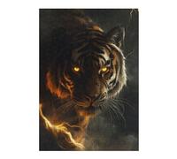300 PCS Jigsaw Puzzles Fantasy Tiger Thunder Art Adult Jigsaw Puzzle Hands-on Game Hand Speed Race Unique Gifts for Birthday And Christmas 300 PCS