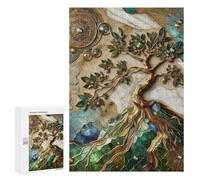 300 PCS Jigsaw Puzzles for Adults Abstract World Tree Art Puzzle for Adults Anti-Stress Toys A Work of Art Difficult And Challenge 300 PCS