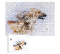 300 PCS Jigsaw Puzzles for Adults Afghan Hound Watercolor Jigsaw Puzzle Hands-on Game But Fun And Humorous Birthday And Unique Gifts 300 PCS