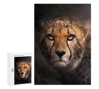300 PCS Jigsaw Puzzles for Adults Angry Cheetah Portrait Jigsaws for Adults DIY Toys Analysis And Logic Unique Gifts for Birthday And Christmas 300 PCS