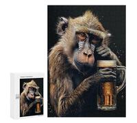 300 PCS Jigsaw Puzzles for Adults Baboon Beer Adult Puzzles Toy Wall Decor But Fun And Humorous Parent-child Interaction 300 PCS