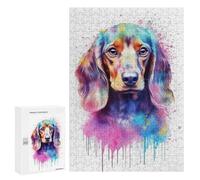 300 PCS Jigsaw Puzzles for Adults Baby Dachshund Puppy Dog Jigsaw Puzzle Hands-on Game But Fun And Humorous Birthday And Unique Gifts 300 PCS