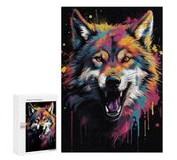 300 PCS Jigsaw Puzzles for Adults Banksy Wolf Graffiti Art Jigsaws for Adults DIY Toys Analysis And Logic Unique Gifts for Birthday And Christmas 300 PCS