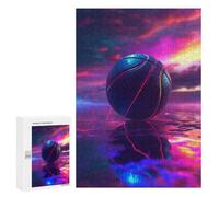 300 PCS Jigsaw Puzzles for Adults Basketball Sport Neon Jigsaws for Adults DIY Toys Analysis And Logic Unique Gifts for Birthday And Christmas 300 PCS