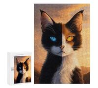 300 PCS Jigsaw Puzzles for Adults Calico Cat Puzzles for Adults Fun Games Precision Cutting Birthday And Unique Gifts 300 PCS