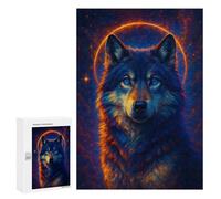 300 PCS Jigsaw Puzzles for Adults Celestial Wolf Portrait Puzzle for Adults Anti-Stress Toys A Work of Art Difficult And Challenge 300 PCS