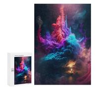 300 PCS Jigsaw Puzzles for Adults Colorful Clouds in Space Jigsaws for Adults DIY Toys Analysis And Logic Unique Gifts for Birthday And Christmas 300 PCS