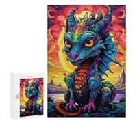 300 PCS Jigsaw Puzzles for Adults Colorful Dragon Sunset Puzzles for Adults DIY Toys Home Decoration Difficult And Challenge 300 PCS