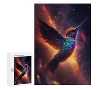300 PCS Jigsaw Puzzles for Adults Cosmic Hummingbird Jigsaws for Adults DIY Toys Analysis And Logic Unique Gifts for Birthday And Christmas 300 PCS