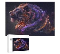 300 PCS Jigsaw Puzzles for Adults Cosmic Lion A Digital Artwork -1 Jigsaw for Adults Relax Games For Family Fun for Is Ideal As A Gift 300 PCS