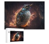 300 PCS Jigsaw Puzzles for Adults Cosmic Penguin in Space Jigsaw for Adults Family Games Presents for Women Parent-child Interaction 300 PCS
