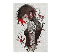 300 PCS Jigsaw Puzzles for Adults Criminal Tattoos Adult Jigsaw Puzzle Brain Teaser Game Difficult Challenge Difficult And Challenge 300 PCS