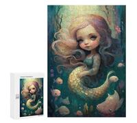 300 PCS Jigsaw Puzzles for Adults Cute Mermaid Jigsaws for Adults DIY Toys Analysis And Logic Unique Gifts for Birthday And Christmas 300 PCS