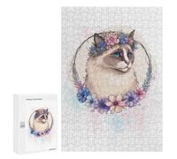 300 PCS Jigsaw Puzzles for Adults Cute Watercolor Ragdoll Jigsaw Puzzle Family Games Perfect Decoration Birthday And Unique Gifts 300 PCS