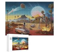 300 PCS Jigsaw Puzzles for Adults Desert Oasis A Futuristic Gathering Puzzles for Adults DIY Toys Home Decoration Difficult And Challenge 300 PCS