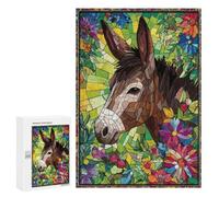 300 PCS Jigsaw Puzzles for Adults Donkey Mosaic Art Jigsaws for Adults DIY Toys Analysis And Logic Unique Gifts for Birthday And Christmas 300 PCS