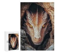 300 PCS Jigsaw Puzzles for Adults Dragons Gaze Puzzles for Adults Fun Games Precision Cutting Birthday And Unique Gifts 300 PCS