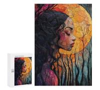 300 PCS Jigsaw Puzzles for Adults Dreaming Woman Jigsaw for Adults Brain Teaser Game Birthday Present Difficult And Challenge 300 PCS