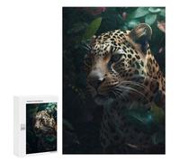 300 PCS Jigsaw Puzzles for Adults Exotic Floral Leopard Jigsaw for Adults Relax Games Hand Speed Race for Is Ideal As A Gift 300 PCS
