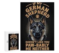 300 PCS Jigsaw Puzzles for Adults Funny German Shepherd Pun Jigsaw Puzzle Family Games Perfect Decoration Birthday And Unique Gifts 300 PCS