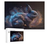 300 PCS Jigsaw Puzzles for Adults Galactic Bunny Celestial Companion Jigsaw for Adults Relax Games For Family Fun for Is Ideal As A Gift 300 PCS