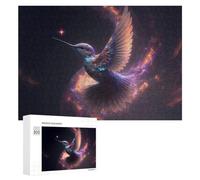 300 PCS Jigsaw Puzzles for Adults Galactic Hummingbird in Space Jigsaw for Adults Relax Games For Family Fun for Is Ideal As A Gift 300 PCS