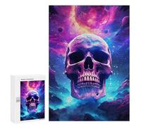 300 PCS Jigsaw Puzzles for Adults Galactic Skull Jigsaw for Adults Relax Games For Family Fun for Is Ideal As A Gift 300 PCS