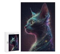300 PCS Jigsaw Puzzles for Adults Galaxy Siam Cat Jigsaws for Adults DIY Toys Analysis And Logic Unique Gifts for Birthday And Christmas 300 PCS