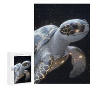 300 PCS Jigsaw Puzzles for Adults Golden Sea Turtle Animal Jigsaw for Adults Relax Games Hand Speed Race for Is Ideal As A Gift 300 PCS