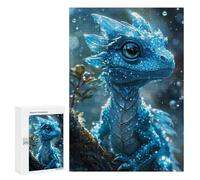 300 PCS Jigsaw Puzzles for Adults Icy Blue Baby Dragon Jigsaw for Adults Relax Games Hand Speed Race for Is Ideal As A Gift 300 PCS